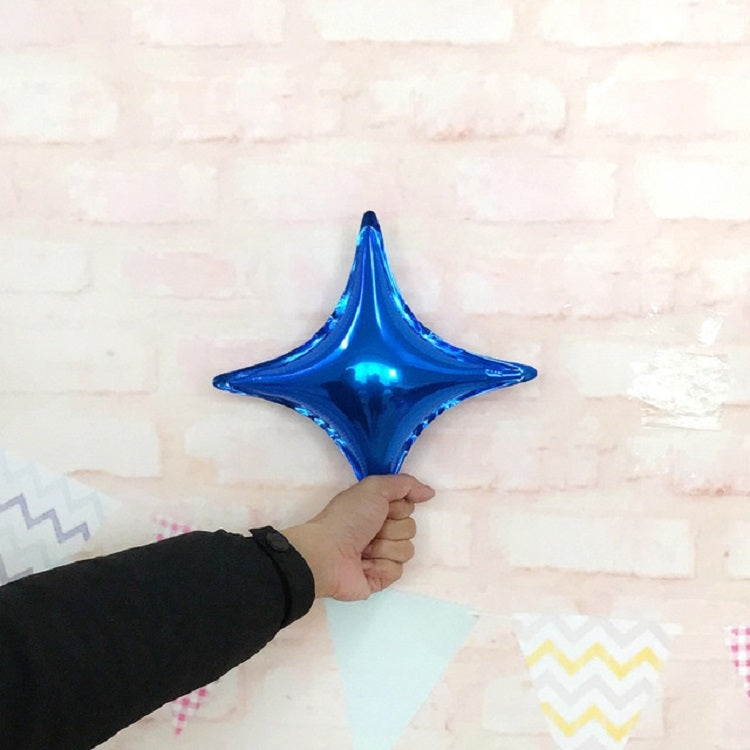 10 PCS Four-pointed Star Children Party Decoration Balloon Theme Bbirthday Balloon Package Accessories, Size:10 inches, Color:Blue