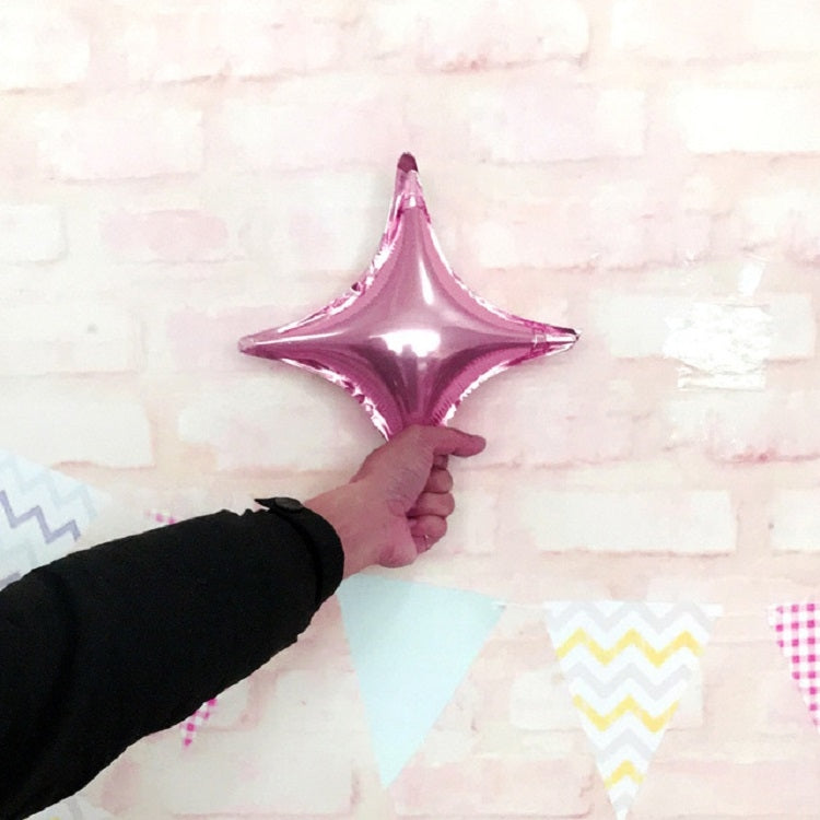 10 PCS Four-pointed Star Children Party Decoration Balloon Theme Bbirthday Balloon Package Accessories, Size:10 inches, Color:Pink