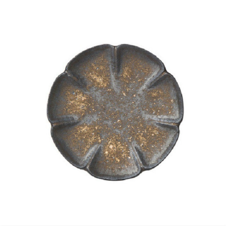 Vintage Gilt Ceramic Small Teacup Coaster, Style:Lotus Coaster