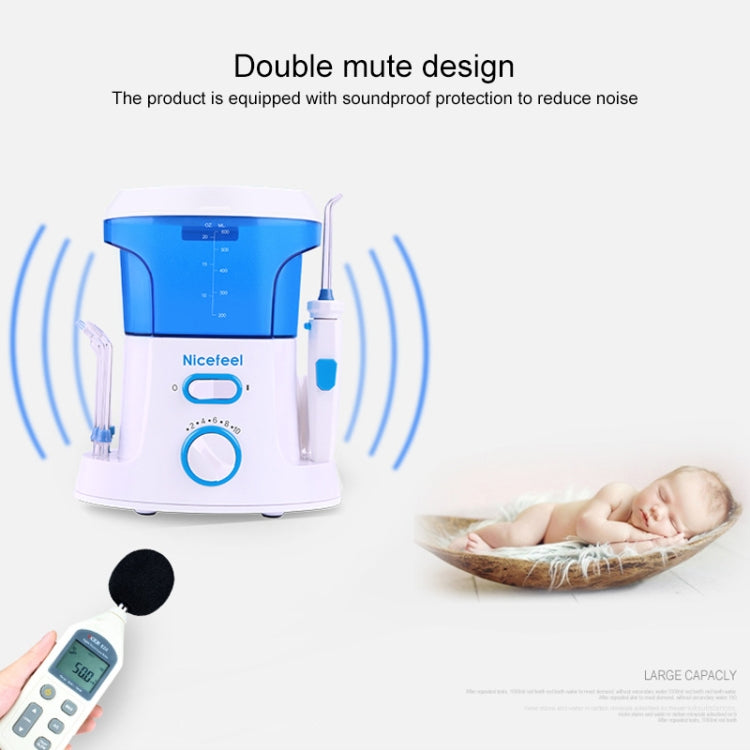 Nicefeel Dental Floss Oral IrrigatorTooth Cleaner Water Flosser(Blue+White)