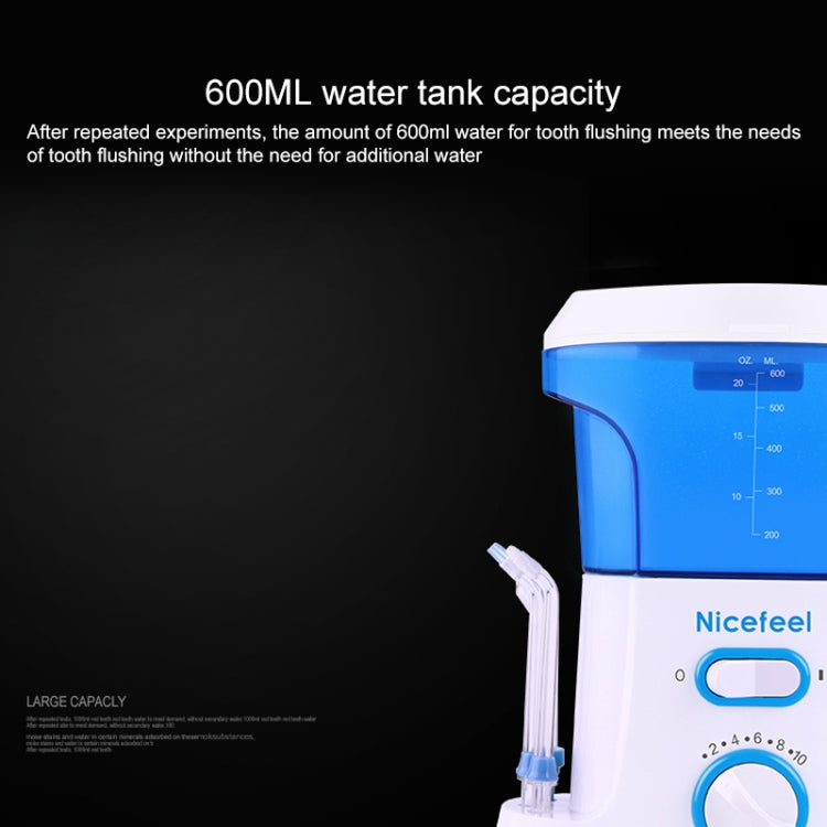 Nicefeel Dental Floss Oral IrrigatorTooth Cleaner Water Flosser(Blue+White)