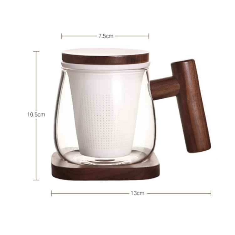 High Borosilicate Glass Sheep Fat Jade Porcelain Tea Leak Bubble Tea Cup, Capacity: 300ML, Style:Two Sheng Cup 2B