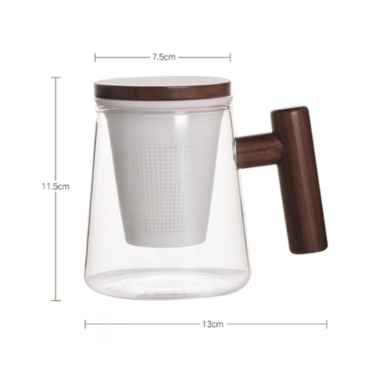 High Borosilicate Glass Sheep Fat Jade Porcelain Tea Leak Bubble Tea Cup, Capacity: 300ML, Style:Three Sheng Cup 7A