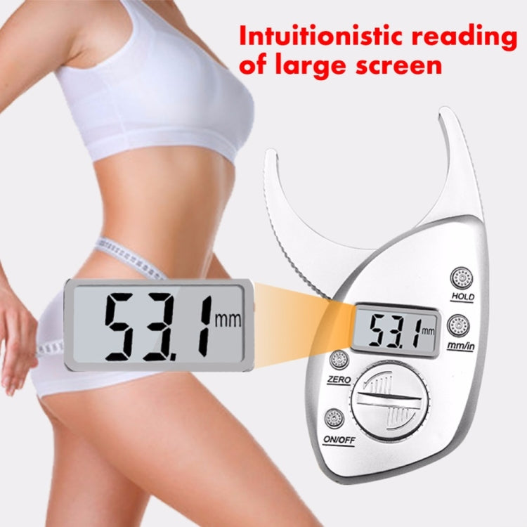 0-50MM Electronic Digital Display Fat Measurement Caliper Waist Circumference Ruler