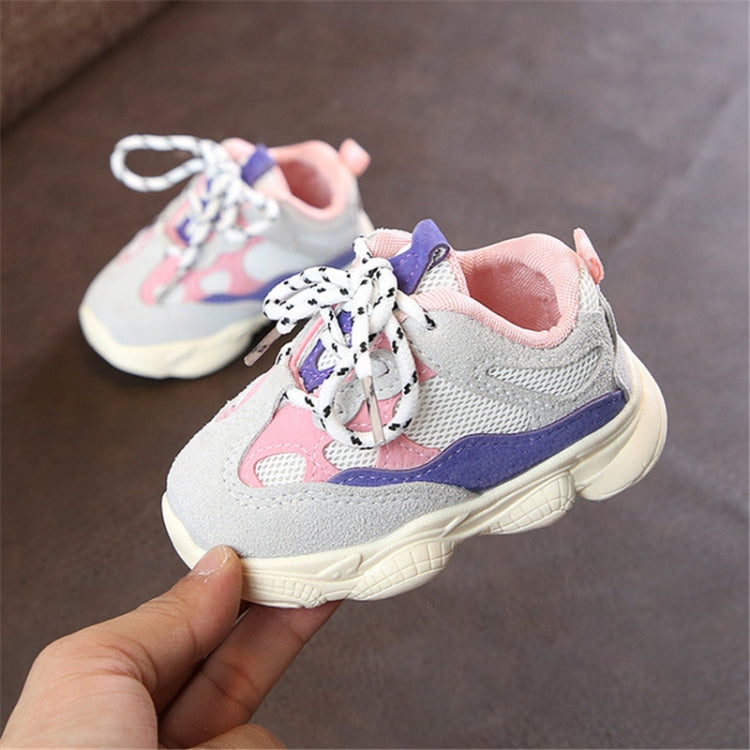 Children Soft Bottom Stitching Color Sneaker Casual Running Shoes, Size:18