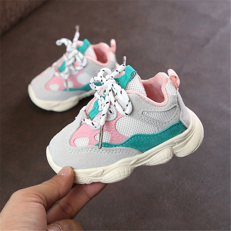 Children Soft Bottom Stitching Color Sneaker Casual Running Shoes, Size:18