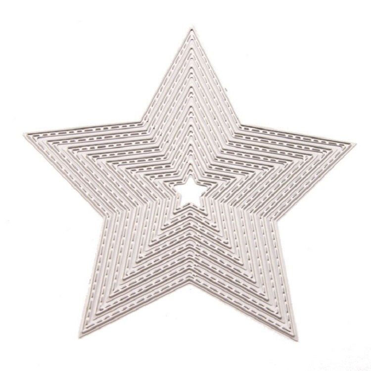8 PCS DIY Cutting Die Carbon Steel Embossing Die Five-pointed Star Kit