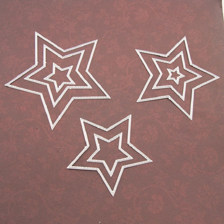 8 PCS DIY Cutting Die Carbon Steel Embossing Die Five-pointed Star Kit