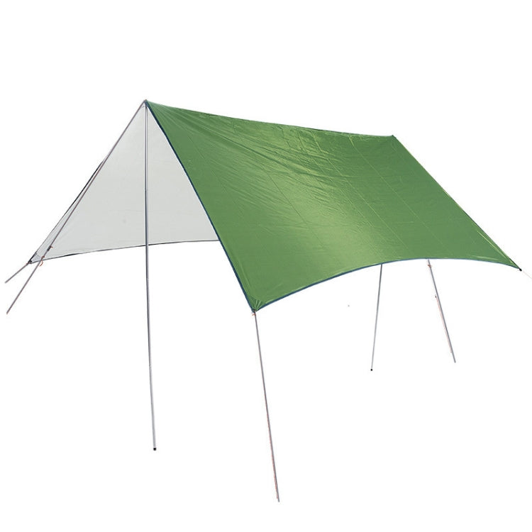 Ultralight Outdoor Portable Hammock Awning Hanging Tent Wear-resisting Large Multi-functional Mat Foldable Anti-UV Waterproof(Army Green)