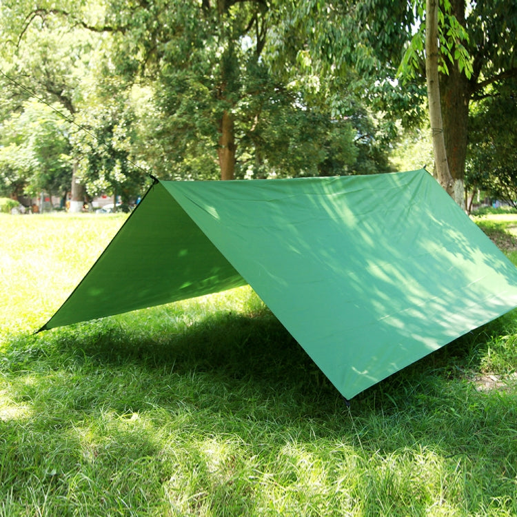 Ultralight Outdoor Portable Hammock Awning Hanging Tent Wear-resisting Large Multi-functional Mat Foldable Anti-UV Waterproof(Army Green)