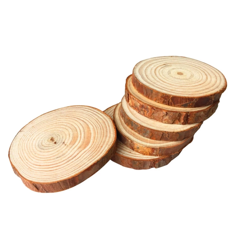 10 PCS Log Round Wood Pieces Hand-painted Decorative Shooting Props, Size:Small