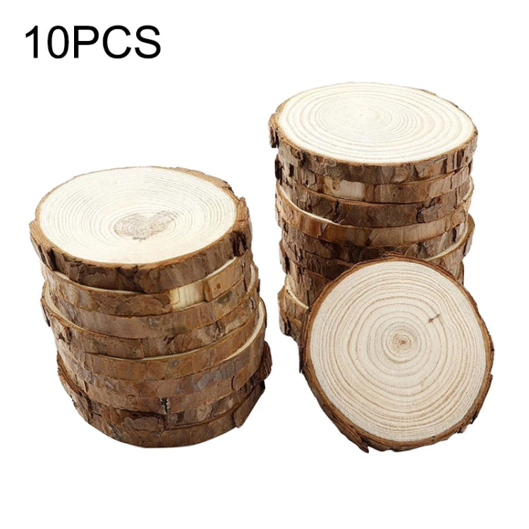 10 PCS Log Round Wood Pieces Hand-painted Decorative Shooting Props, Size:Large