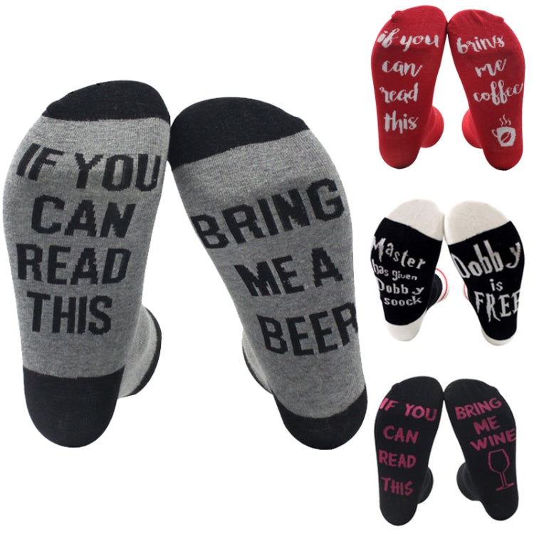Hip Hop Socks Letter Funny Socks Male Female Tide Socks