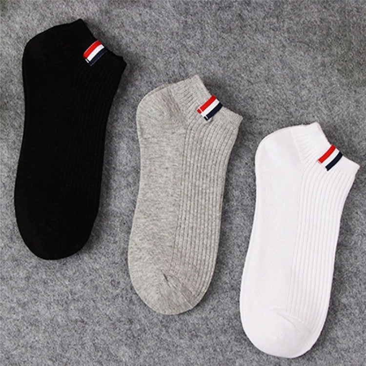 Pure Cotton Color Cloth Breathable Sailboat Socks, Size:One Size(White)