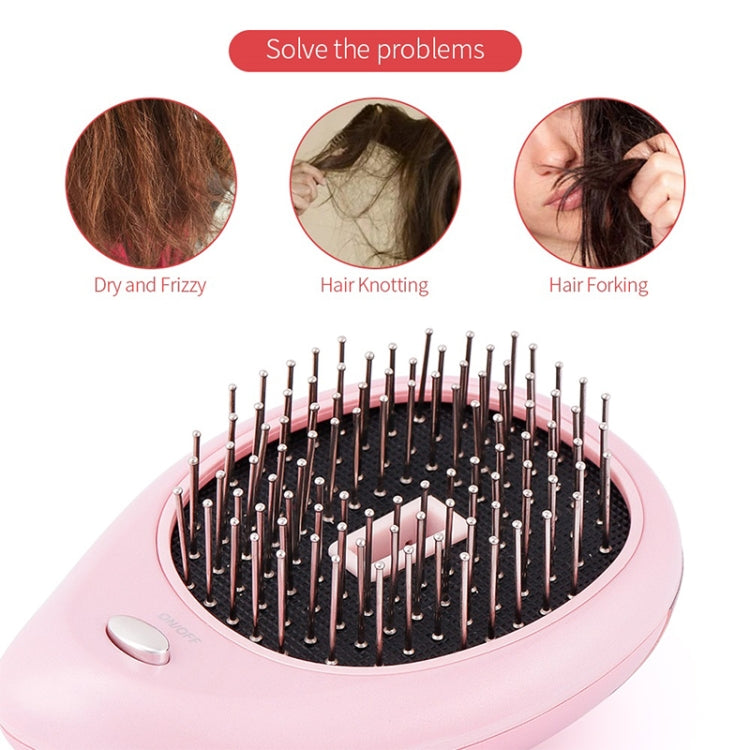 Portable Electric Hair Ionic Brush Hair Straightener Brush Negative Ion Comb Anti-static Massage Mini Straight Hair comb