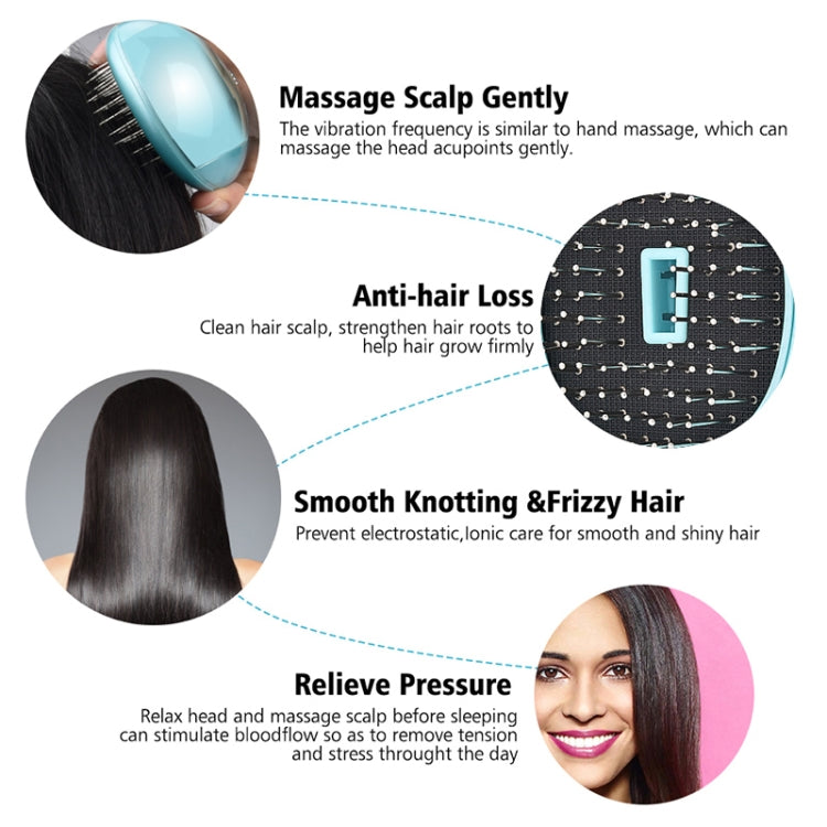 Portable Electric Hair Ionic Brush Hair Straightener Brush Negative Ion Comb Anti-static Massage Mini Straight Hair comb