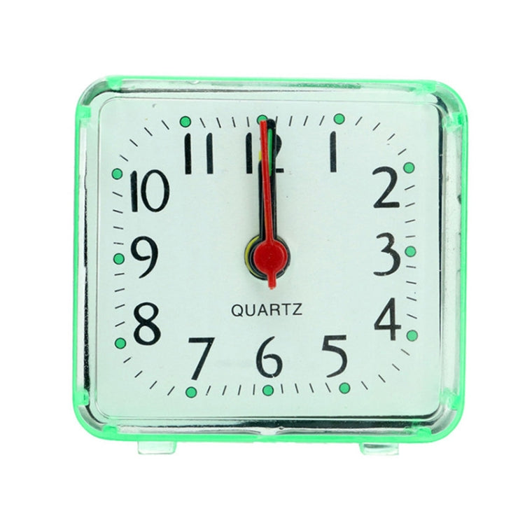 Square Alarm Clock Transparent Case Compact Digital Mini Bedroom Bedside Office Electronic Clock
