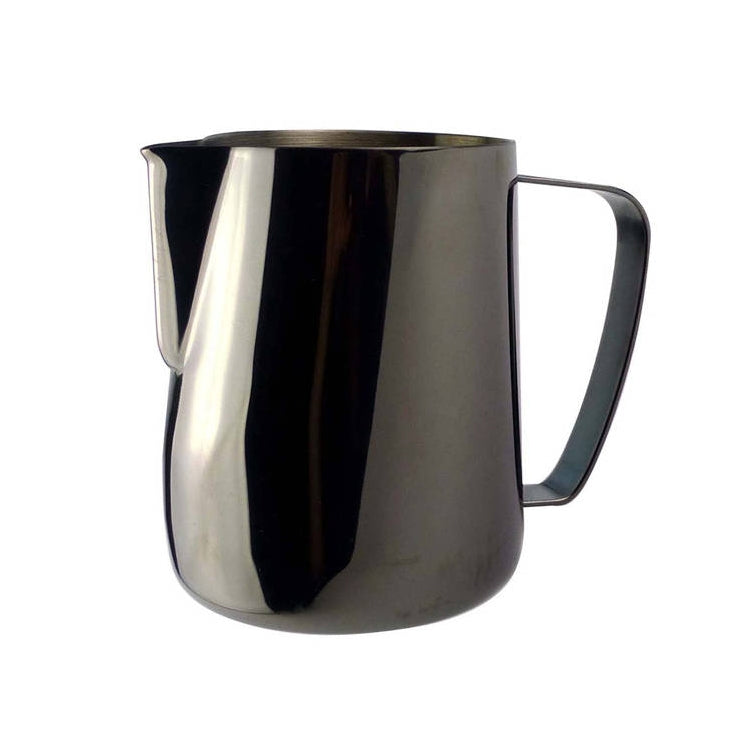 Milk Jug 0.3-0.6L Stainless Steel Frothing Pitcher Pull Flower Cup Coffee Milk Frother Latte Art Milk Foam Tool Coffeware, Capacity:600ml