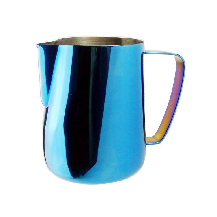 Milk Jug 0.3-0.6L Stainless Steel Frothing Pitcher Pull Flower Cup Coffee Milk Frother Latte Art Milk Foam Tool Coffeware, Capacity:600ml