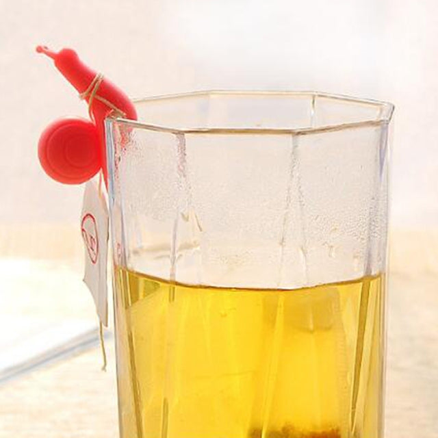 10 PCS Cute Snail Shape Silicone Tea Bag Holder Cup Mug Hanging Tool Tea Tools Random Color Delivery