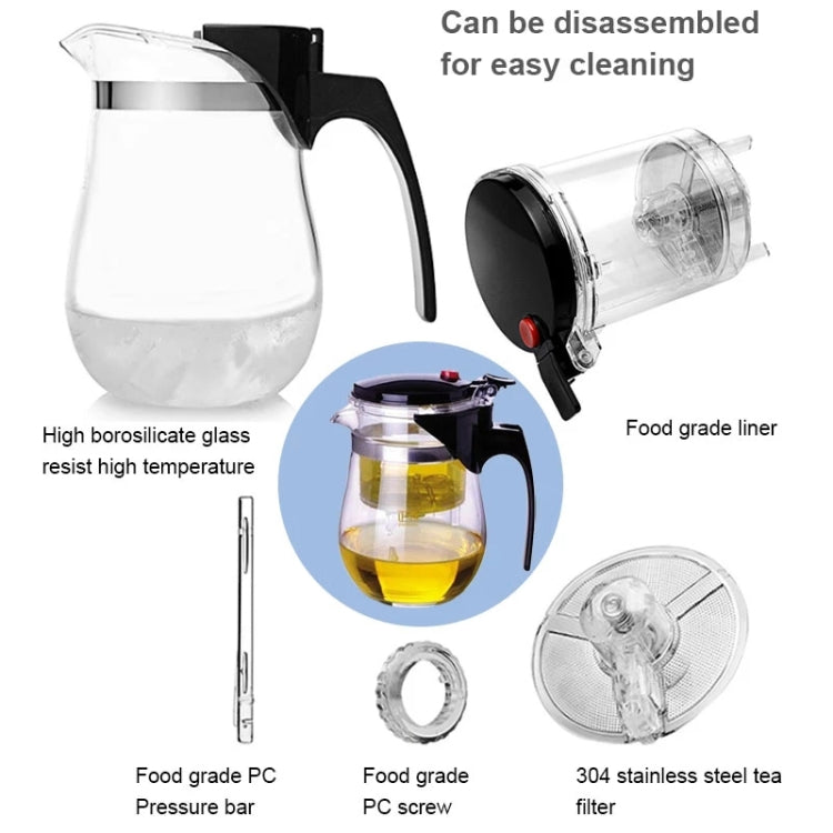 700ml Glass Tea Pot Gongfu Teapot Maker