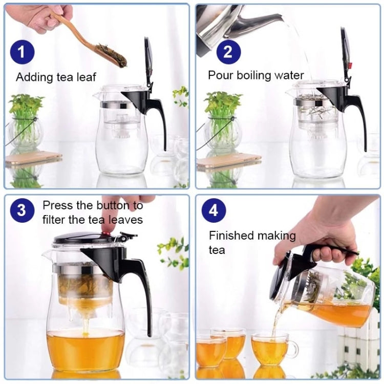 700ml Glass Tea Pot Gongfu Teapot Maker