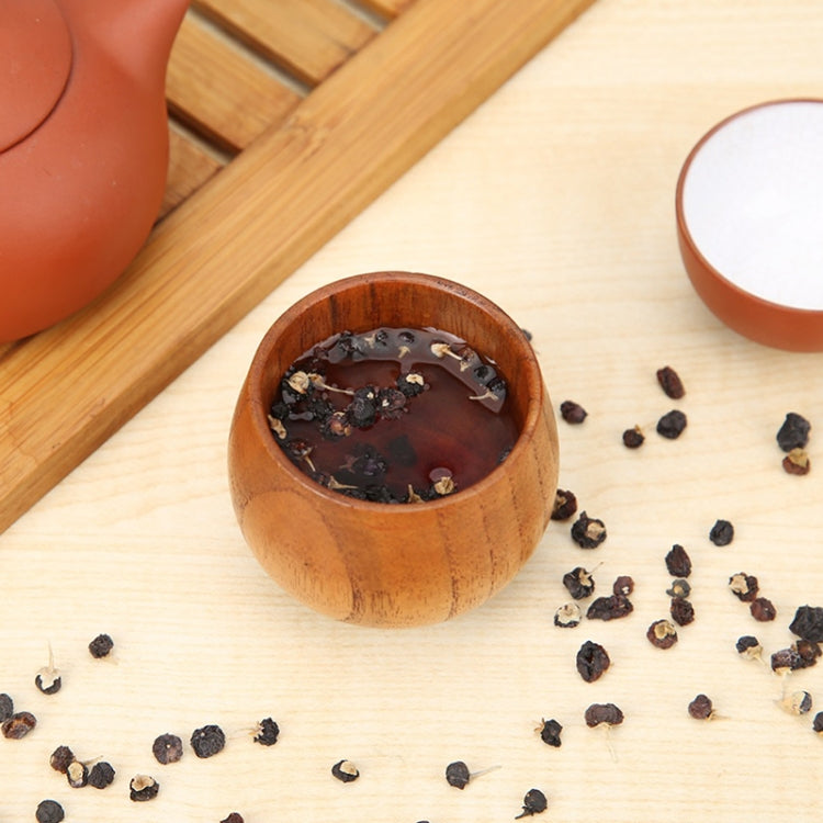 3 PCS Wood Cup Primitive Handmade Natural Spruce Wooden Tea Cup, Size:5.5CM*5.0CM