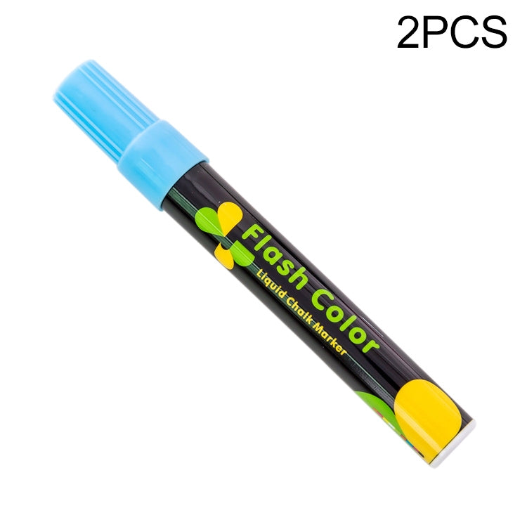 2 PCS Cute Candy Highlighter Fluorescent Liquid Chalk Marker Neon Pen LED Writing Board For Painting Graffiti Office Supply