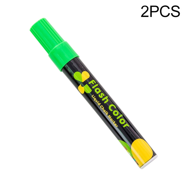 2 PCS Cute Candy Highlighter Fluorescent Liquid Chalk Marker Neon Pen LED Writing Board For Painting Graffiti Office Supply