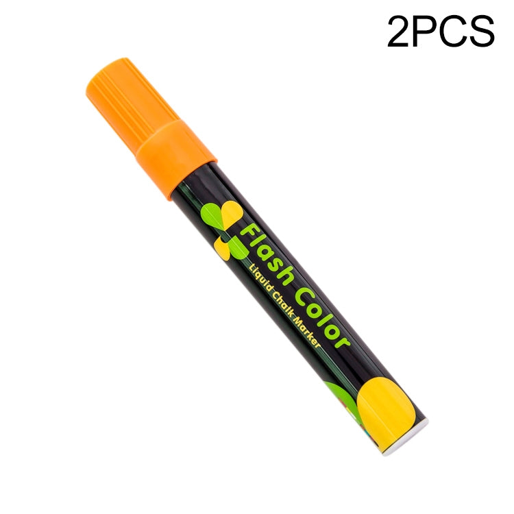 2 PCS Cute Candy Highlighter Fluorescent Liquid Chalk Marker Neon Pen LED Writing Board For Painting Graffiti Office Supply