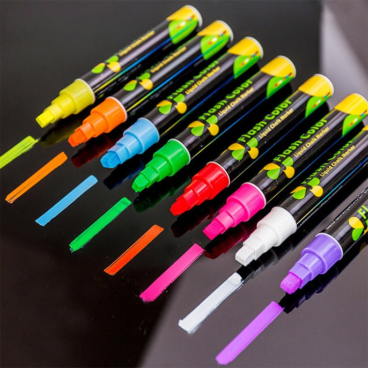 2 PCS Cute Candy Highlighter Fluorescent Liquid Chalk Marker Neon Pen LED Writing Board For Painting Graffiti Office Supply