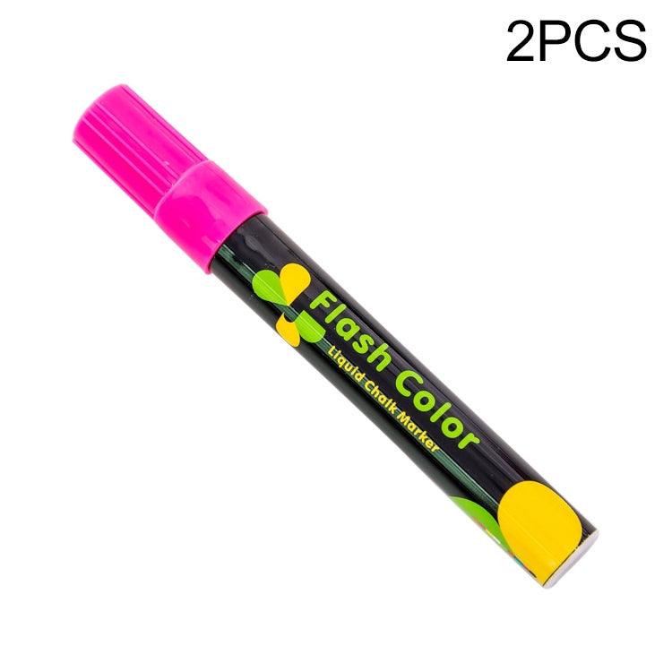 2 PCS Cute Candy Highlighter Fluorescent Liquid Chalk Marker Neon Pen LED Writing Board For Painting Graffiti Office Supply