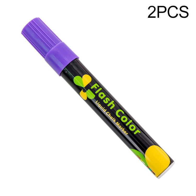 2 PCS Cute Candy Highlighter Fluorescent Liquid Chalk Marker Neon Pen LED Writing Board For Painting Graffiti Office Supply