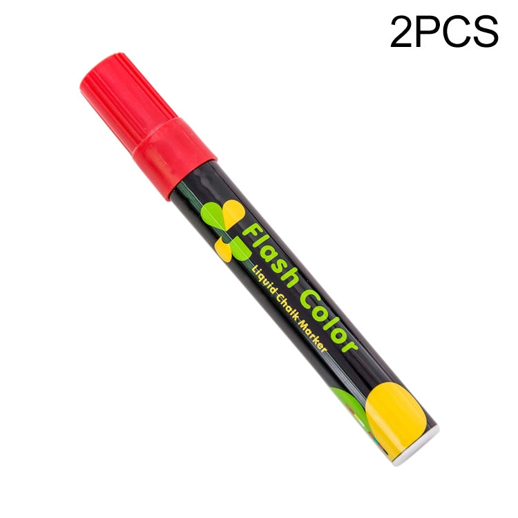 2 PCS Cute Candy Highlighter Fluorescent Liquid Chalk Marker Neon Pen LED Writing Board For Painting Graffiti Office Supply