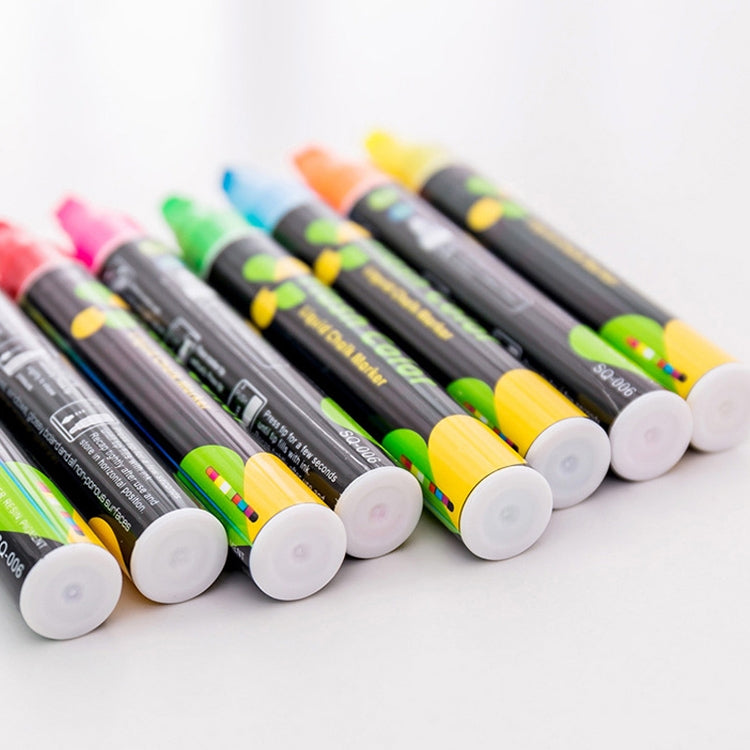 2 PCS Cute Candy Highlighter Fluorescent Liquid Chalk Marker Neon Pen LED Writing Board For Painting Graffiti Office Supply