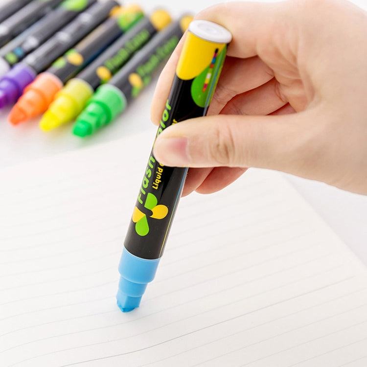 2 PCS Cute Candy Highlighter Fluorescent Liquid Chalk Marker Neon Pen LED Writing Board For Painting Graffiti Office Supply