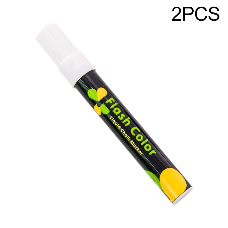 2 PCS Cute Candy Highlighter Fluorescent Liquid Chalk Marker Neon Pen LED Writing Board For Painting Graffiti Office Supply