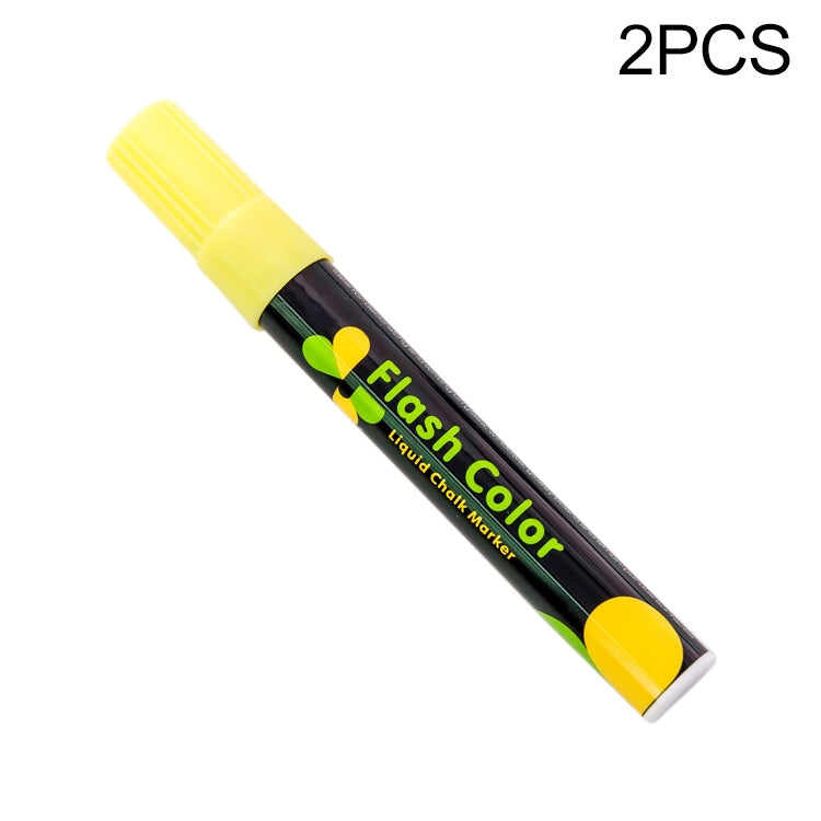 2 PCS Cute Candy Highlighter Fluorescent Liquid Chalk Marker Neon Pen LED Writing Board For Painting Graffiti Office Supply