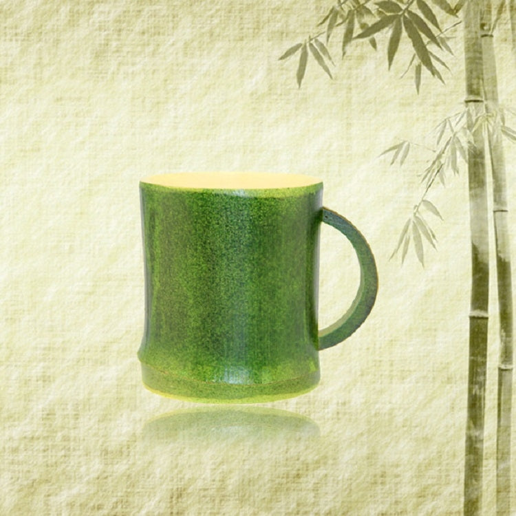 Natural Green Environmental Protection Bamboo Drinking Water Tea Cup Creative Gift Cup, Capacity:201-300ml(Green)
