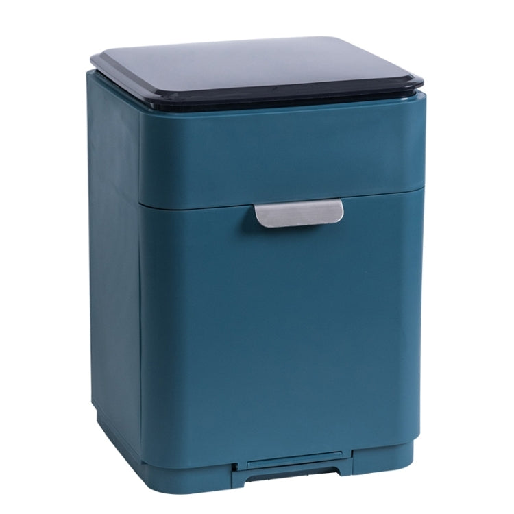 Tableware Storage Box Multi-layer Storage Drain Rack Tableware Storage Box Kitchen Utensils(Dark Blue)