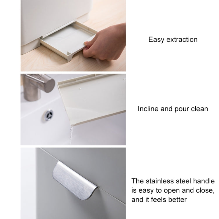 Tableware Storage Box Multi-layer Storage Drain Rack Tableware Storage Box Kitchen Utensils(Dark Blue)