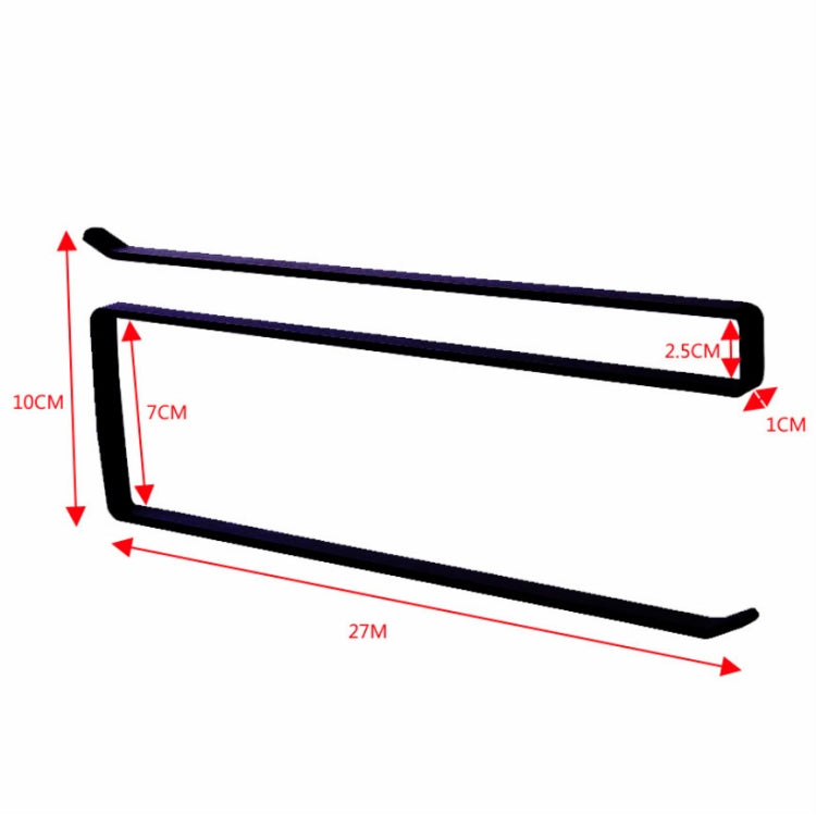 3 PCS Door Cabinet Hanging Paper Towel Rack Partition Layer Kitchen Paper Cling Film Storage Rack(Black)