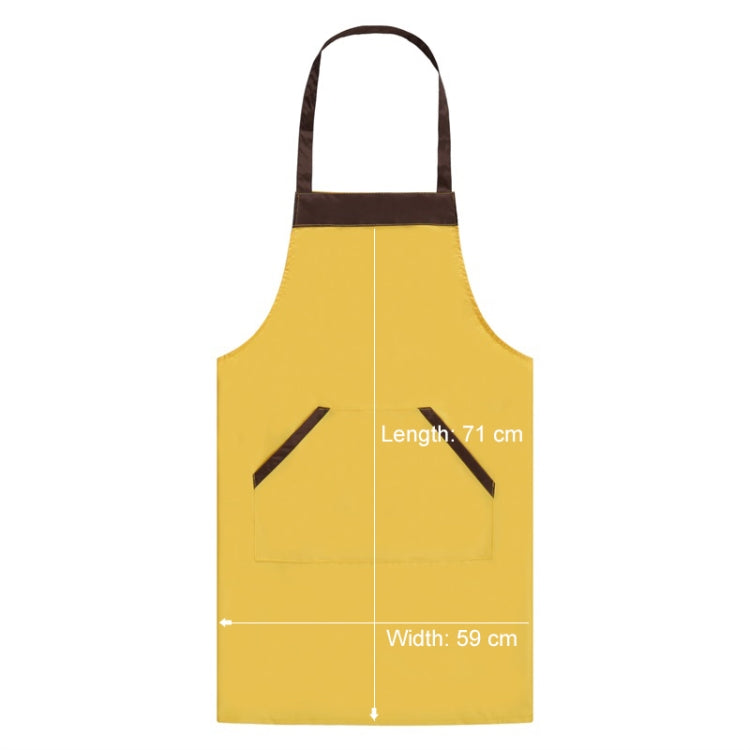 Solid Color Polyester Home Apron Antifouling Simple Adult Apron