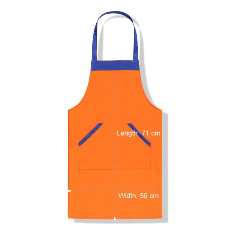 Solid Color Polyester Home Apron Antifouling Simple Adult Apron