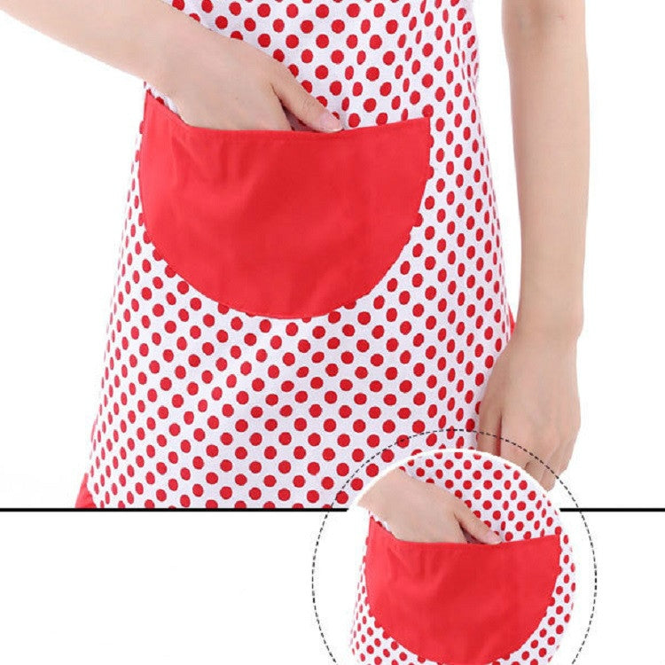 2 PCS Home Kitchen Cooking Simple Bow Lace Apron