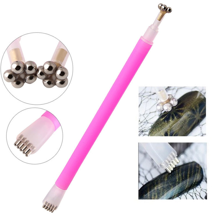 3 PCS Cat Eye Gel Magnet Pen Double Head Magnetic Pen Plum Branding Flower Magnetic Pen Nail Cat Eye Magnet New Tool