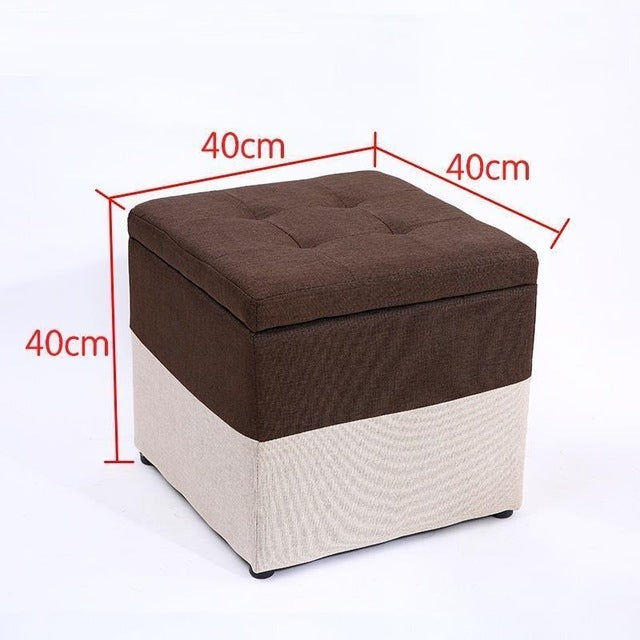 Creative Retro Storage Stool Home Fabric Stool Storage Stool