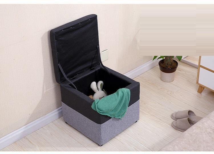 Creative Retro Storage Stool Home Fabric Stool Storage Stool