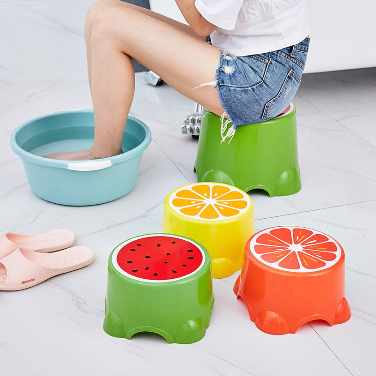 Lovely Stools Fruit Pattern Living Room Non-slip Bath Bench Child Shoes Stool, Size:31.7x24x21cm