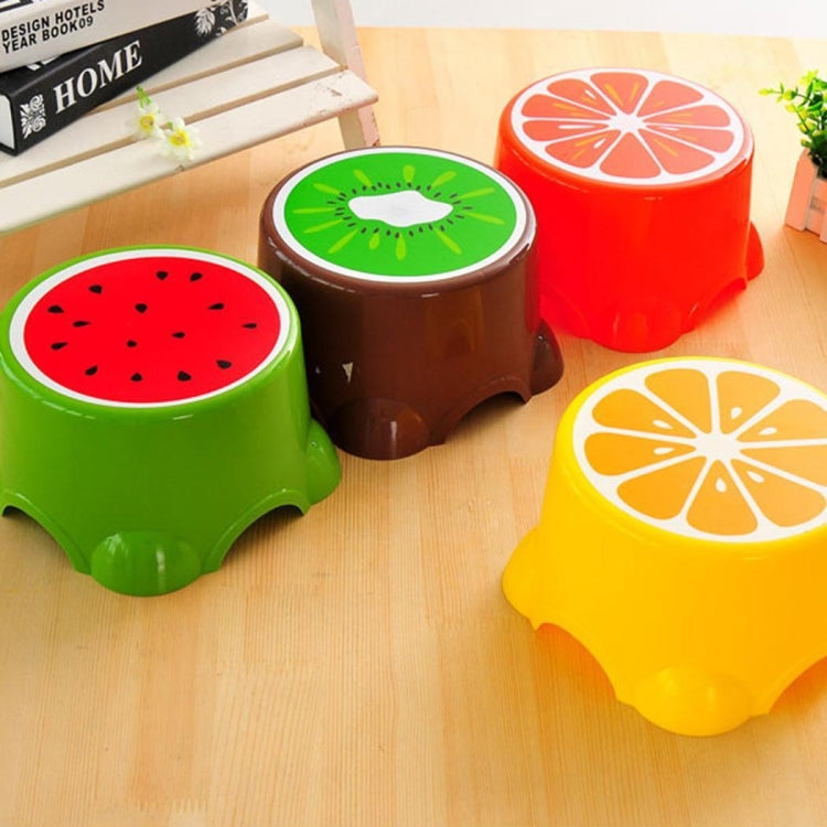 Lovely Stools Fruit Pattern Living Room Non-slip Bath Bench Child Shoes Stool, Size:31.7x24x21cm